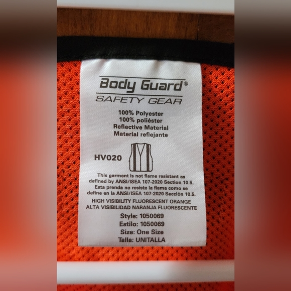 4 Count Body Guard Safety Gear Reflective Vest [ One Size ] - Picture 2 of 3